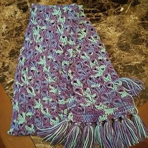 Handmade Crocheted Broomstick Scarf
